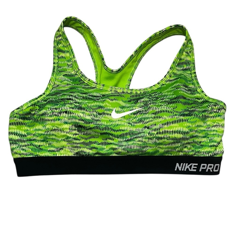 Nike Pro Lime Green Sports Bra EUC M - Picture 5 of 7